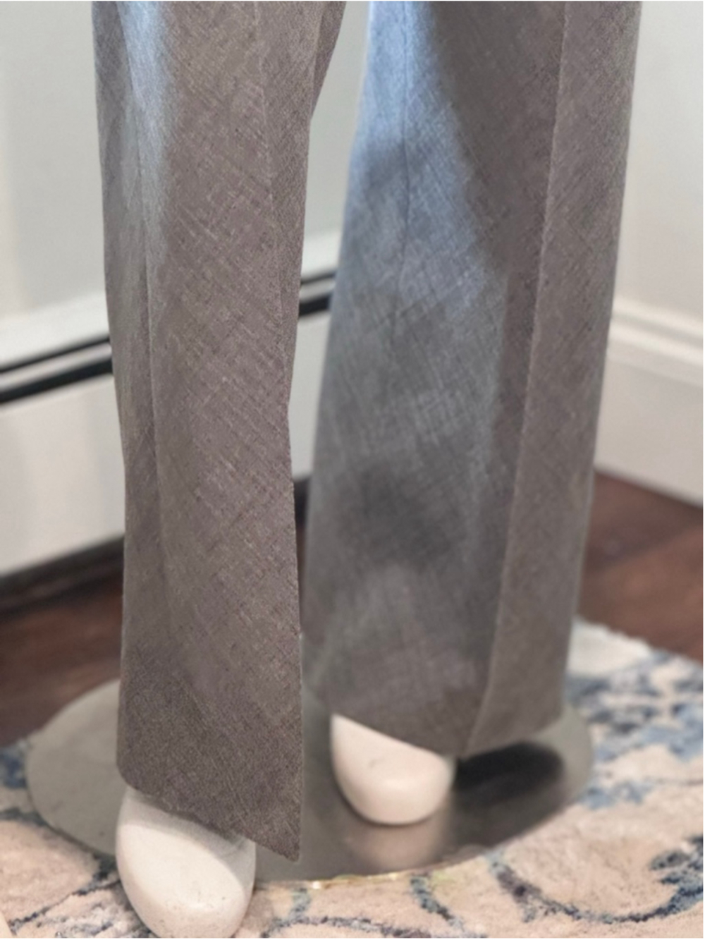 Zara Basic | Gray Tailored Trousers Front Seam Size 6 - Picture 5 of 15